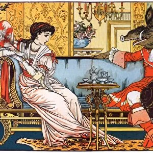 CRANE: BEAUTY & THE BEAST. Walter Crane (1845-1915) illustration from Beauty and the Beast