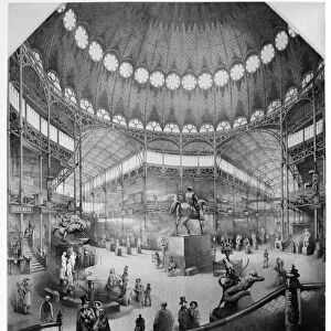 CRYSTAL PALACE, 1853. Interior view of the New York Crystal Palace during the Exhibition