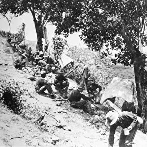 CUBA: SAN JUAN HILL, 1898. African American troops of the 10th (Black) Cavalry