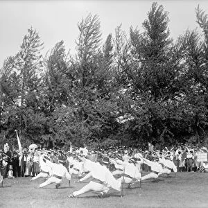 CZECHOSLOVAKIAN DANCE, 1918. Czechoslovakian dance group performing at Fourth of