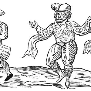 DANCE: THE MORRIS, 1600. William Kemp dancing the Morris