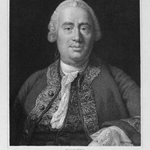 DAVID HUME (1711-1776). Scottish historian and philosopher. Steel engrabing after the painting, 1766, by Allan Ramsay