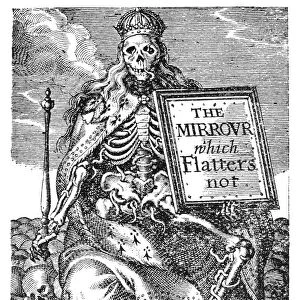 DEATH, 1639. English engraving of the transitoriness of might, 1639