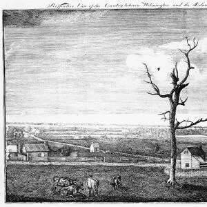 DELAWARE, c1787. View of the country between Wilmington and the Delaware River