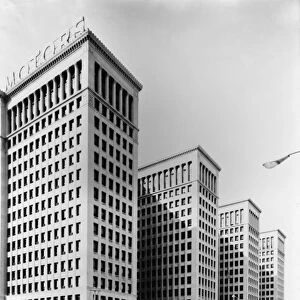 DETROIT: GENERAL MOTORS. The General Motors headquarters in Detroit, Michigan. Photograph