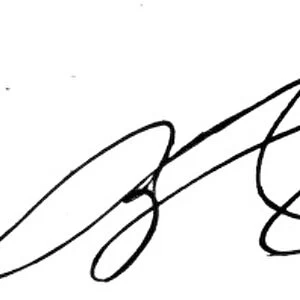 DISRAELI SIGNATURE. Autograph signature of Benjamin Disraeli, 1st Earl of Beaconsfield. English statesman and writer