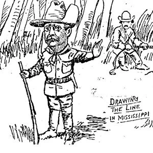 Drawing the Line in Mississippi : the invention of the Teddy Bear by Clifford Berryman in 1902 inspired by Theodore Roosevelts refusal to shoot a cub during a Mississippi bear hunt
