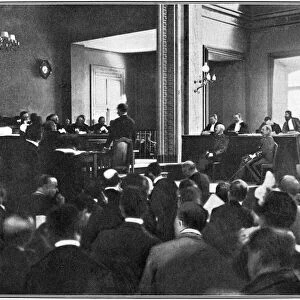 DREYFUS AFFAIR, 1899. Former President of France Jean Casimir-Perier testifying