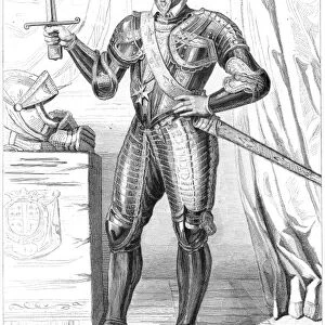DUKE HENRI I MONTMORENCY (1534-1614). Governor and Marshal of Languedoc, constable of France. Stipple engraving, French, 19th century