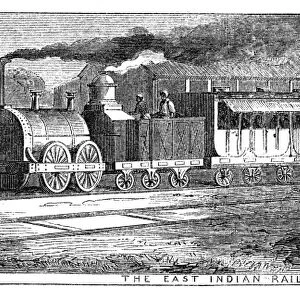 EAST INDIAN RAILWAY, 1863. English wood engraving