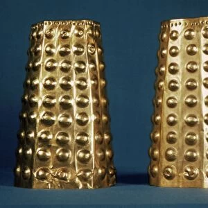 ECUADOR: GOLD CUFFS. Pre-Columbian gold cuffs, Ecuador
