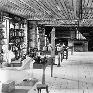 EDISON LABORATORY, c1930. A reconstruction of Thomas Edisons Menlo Park laboratory