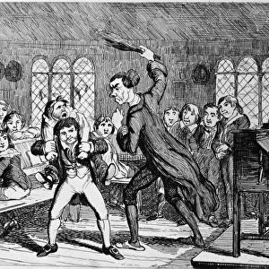 ELEMENTARY SCHOOL, 1839. A school beating in England