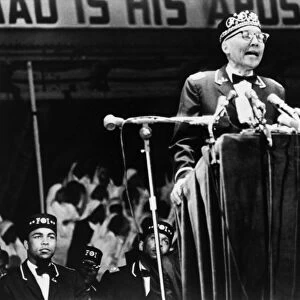 ELIJAH MUHAMMAD (1897-1975). African American leader of the Nation of Islam
