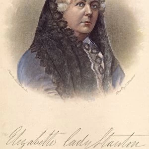 ELIZABETH CADY STANTON. American women s-suffrage advocate (1815-1902). Engraving, American, 19th century