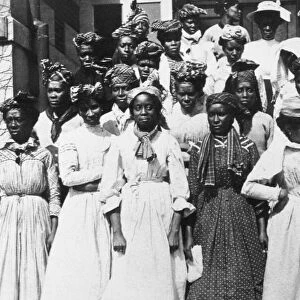 ELLIS ISLAND: WEST INDIANS. Guadalupe women (French West Indies) recently arrived at Ellis Island