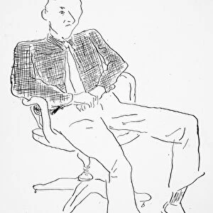 ELWYN BROOKS WHITE (1899-1985). American writer. Drawing by A. Birnbaum