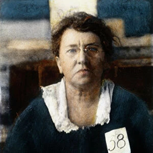 EMMA GOLDMAN (1869-1940). American anarchist: oil over a photograph taken at the
