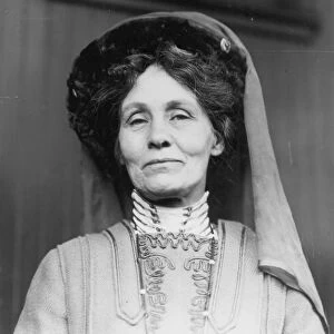 EMMELINE PANKHURST (1858-1928). English woman-suffragist. Photographed in 1909