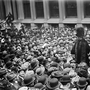 EMMELINE PANKHURST (1858-1928). English suffragette