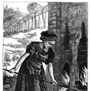 ENGLAND: CHILD LABOR, 1871. Punching Out the Holes