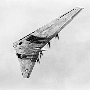 The experimental Northrop Flying Wing XB-35 in flight, c1945