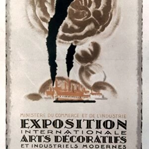 EXPOSITION POSTER, 1925. Poster by Charles Loupot for 1925 International Modern