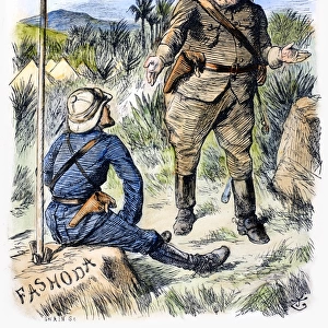 FASHODA AFFAIR, 1898. Marchez! Marchand! Contemporary English cartoon by Sir