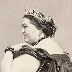FAT LADY, 19th CENTURY. Hannah Battersby, a 700-lb. American circus fat lady. Photograph