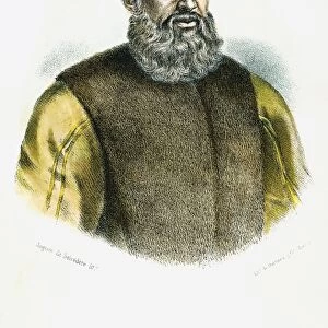 FERDINAND MAGELLAN (c1480-1521). Portuguese navigator. Spanish lithograph, c1850