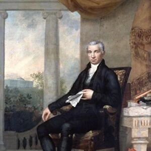 Fifth President of the United States. Canvas, 1816-17, by Charles Bird King