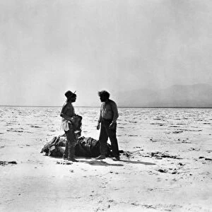 FILM: GREED, 1924. Scene in the Mojave Desert in Greed, 1924, directed by Erich von Stroheim after Frank Norris novel Mc Teague