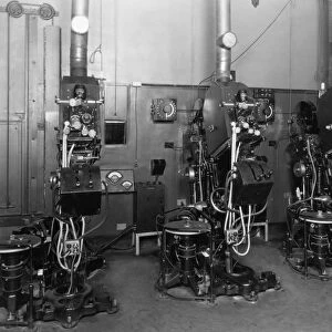 FILMMAKING: SOUND, 1926. Western Electric equipment for recording sound for motion pictures