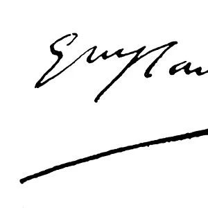 FLAUBERT SIGNATURE. Autograph signature of French novelist Gustave Flaubert (1821-1880)