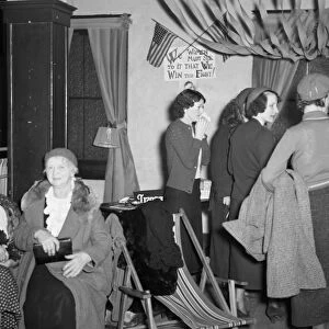 FLINT SIT DOWN STRIKE, 1937. The Ladies Auxiliary - wives and sweethearts of