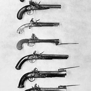 FLINTLOCK PISTOLS. Various flintlock pistols