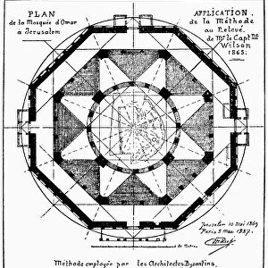 Floor plan of the Dome of the Rock, French, 19th century