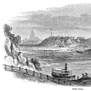 FORT YUMA, 1864. View of Fort Yuma, California, across the Colorado River from Arizona