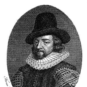FRANCIS BACON (1561-1626). 1st Baron Verulam and Viscount St. Albans. English philosopher, statesman, and author. Copper engraving, English, 1794