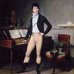 FRANCOIS ADRIEN BOIELDIEU. (1775-1834). French composer. Oil on canvas by Louis-Leopold Boilly