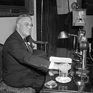 FRANKLIN D. ROOSEVELT (1882-1945). 32nd President of the United States. Photograph