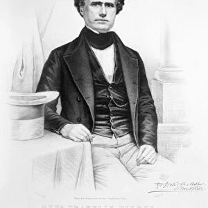 FRANKLIN PIERCE (1804-1869). Fourteenth President of the United States. Lithograph campaign poster, 1852