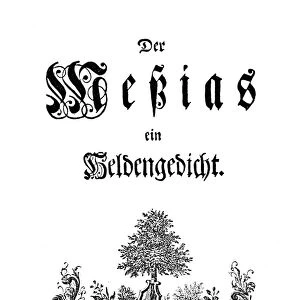 FRIEDRICH G. KLOPSTOCK (1724-1803). German poet