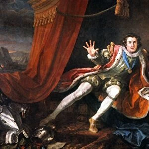 GARRICK: RICHARD III. English actor David Garrick (1717-1779) as Shakespeare s