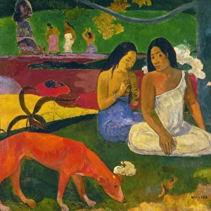 GAUGUIN: AREAREA, 1892. Arearea (Red Dog). Oil on canvas, 1892, by Paul Gauguin