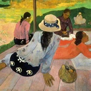 GAUGUIN: SIESTA, 1891. Paul Gauguin: The Siesta. Oil on canvas, c1891