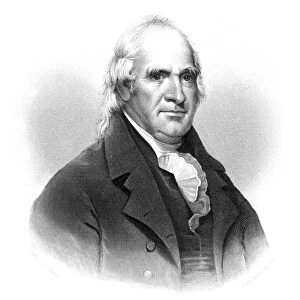 GEORGE CLINTON (1739-1812). American lawyer and statesman. Steel engraving, 1877