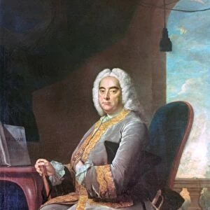 GEORGE FREDERICK HANDEL (1685-1759). German (naturalized British) composer. Oil on canvas