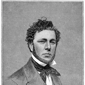 GEORGE STEERS (1820-1856). American shipbuilder. Line engraving, 19th century