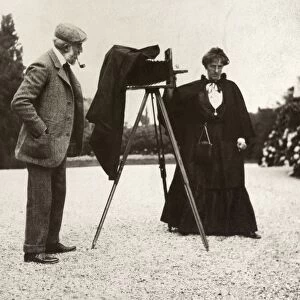 GERTRUDE KASEBIER (1852-1934). American photographer. Photographed by Frances Benjamin Johnston